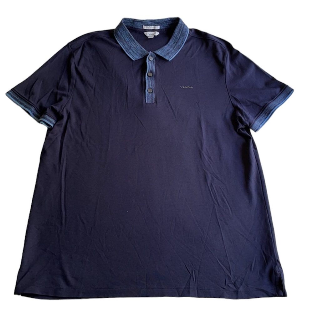 Calvin Klein Men's 100% Cotton Liquid Touch Polo